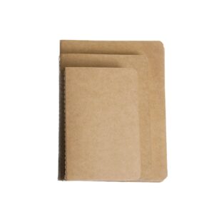 ox & pine kraft notebook refills for refillable leather journal (4 pack) 4"x6", 5"x7", or 6"x8" (4x6, graph paper)