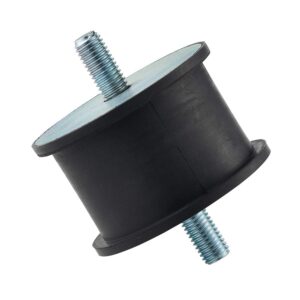 Large- Sized Rubber Cylindrical Vibration Isolator Mount with M12 Threads for Pump,Generator,Engine,Compressor, Motors,etc.