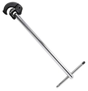 ares 33004-11-inch basin wrench with adjustable jaw - jaw adjusts from 3/8 inch to 1 1/4 inch - basin wrenches increase access in tight spaces
