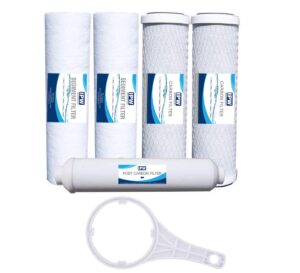 compatible watts 5-pk-4sv premier 1-year 4-stage reverse osmosis replacement filter kit, 5-pack by ipw industries inc