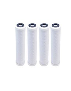 compatible with cb3 carbon block undersink replacement water filters 4 pack cartridge by cfs