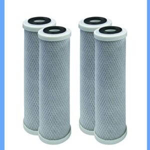 Compatible with CB3 Carbon Block Undersink Replacement Water Filters 4 Pack Cartridge by CFS