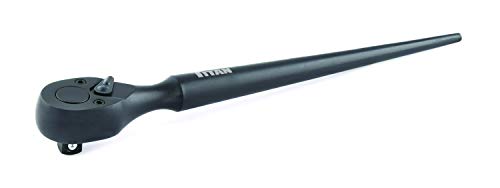 Titan 11077 3/8-Inch Drive x 10-Inch 72 Tooth Construction Spud Ratchet