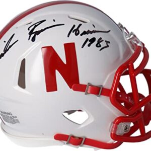 Mike Rozier Nebraska Cornhuskers Autographed Riddell Speed Mini Helmet with "Heisman 1983" Inscription - Autographed College Mini Helmets