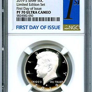 2019 S FIRST-EVER .999 SILVER PROOF KENNEDY FIRST DAY OF ISSUE REGISTRY QUALITY Half Dollar PF70 NGC UCAM