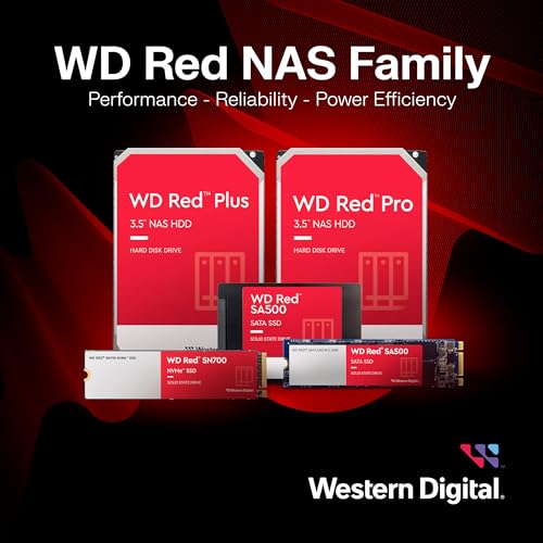 Western Digital 10TB WD Red Pro NAS Internal Hard Drive HDD - 7200 RPM, SATA 6 Gb/s, CMR, 256 MB Cache, 3.5" - WD102KFBX