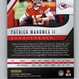 Football NFL 2019 Panini Prizm #210 Patrick Mahomes II Chiefs