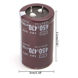 Electric Welder Components 450V 470uF Aluminum Electrolytic Capacitor 30x50mm