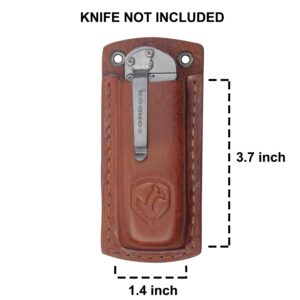 Condor Tool & Knife, Condor Leather Sheath for Folders, 3.7 in X 1.4 inch Opening for Knife