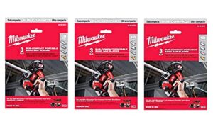 milwaukee 48-39-0572 sub-compact portable band saw blades, 27-inch 18tpi, 3 blades per pack, 3 pack (9 blades total)
