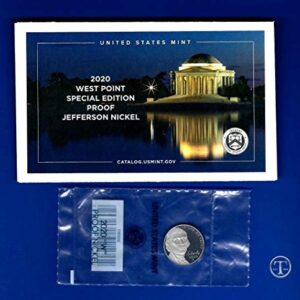 2020 W Jefferson Nickel 2020 W Nickel Proof Struck At Westpoint Mint Sealed With COA Nickel PR US Mint DCAM