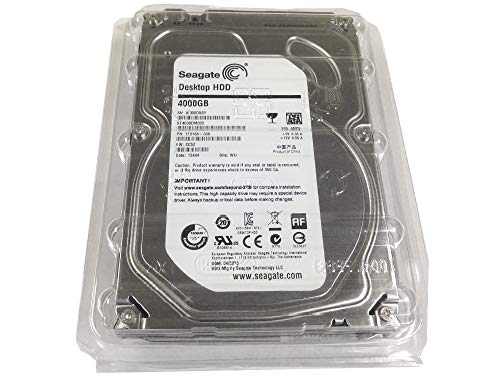 Seagate ST4000DM000 Desktop Hdd 4TB Sata 6GB/s Ncq 64MB Cache 3.5in Internal Bare Drive (Renewed)