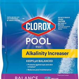 CLOROX Pool&Spa Alkalinity Increaser, Keeps pH Balanced, 5LB