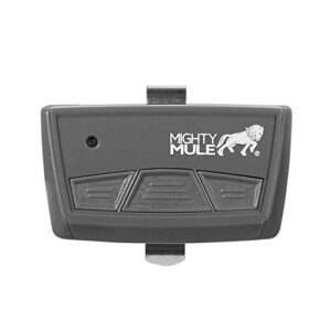 mighty mule mmt103 3-button transmitter, plastic, gray