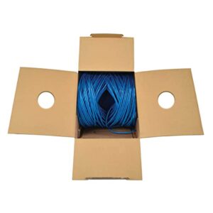 Tripp Lite Cat6 Bulk Ethernet Cable, CMP-LP .5A Plenum, Solid 23AWG, 100W High-Power PoE and PoE++, Blue, 1000ft (N224-01K-BL-LP5)