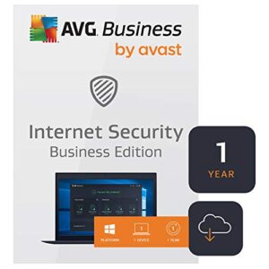 avg internet security business edition 2020 | antivirus protection for pcs, emails, servers & network | 1 pc, 1 year [download]