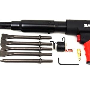 2 in 1 Pistol Air Pneumatic Needle Scaler Hammer Chisel 5000BPM 19 Needles 5 Chisels Remove Paint Rust Welding xx588