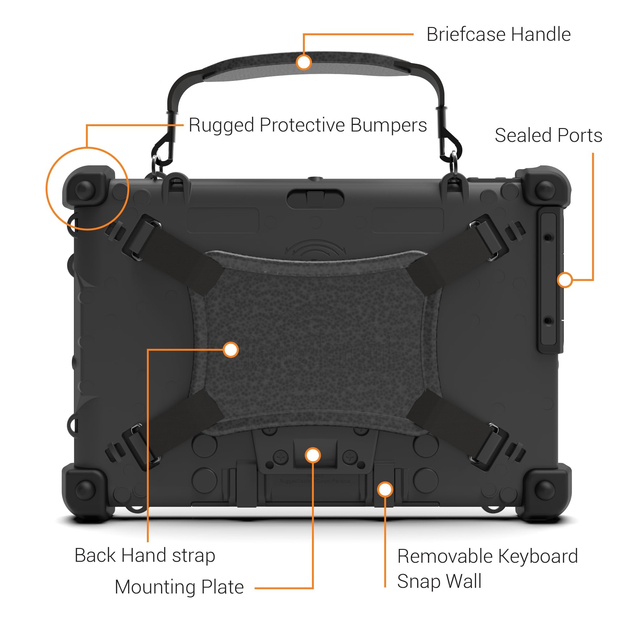 MobileDemand Flex 10B Rugged 10 inch Tablet with Keyboard and Windows 11 Pro Upgrade, A Rugged Laptop Tablet PC,(Beats Traditional Laptop Computer in Rigidity), Field Work Business Laptop