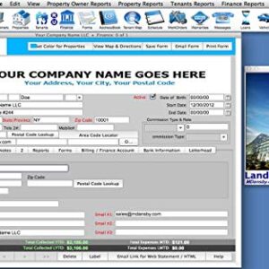 Rental Property Management Software - Landlord Report (MAC/WIN) - 10 Units