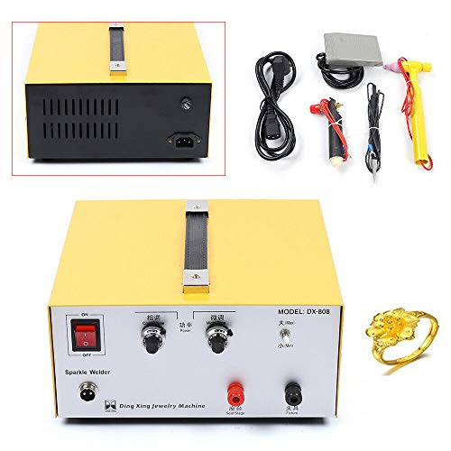 Spot Welder Jewelry Spot Welding Machine Tool Gold Silver Jewelry Spot Welding Tool 110V for Necklaces Earring 400W US STOCK