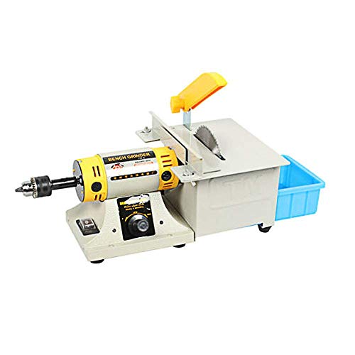 Hengwei Jewelry Rock Polishing Buffer Bench Lathe & Polisher Machine Tool Kits Multifunction Grinder TM-2,110V