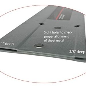 JOUNJIP 12" Duct Folding Channel Tool - 3/8" or 1" Uniform Bends In Sheet Metal