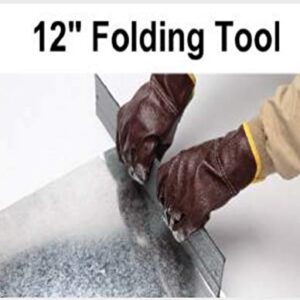 JOUNJIP 12" Duct Folding Channel Tool - 3/8" or 1" Uniform Bends In Sheet Metal