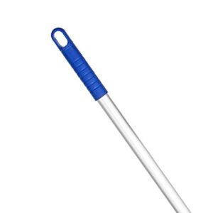 Alpine Industries Commercial Quick-Change Iron Mop Handle - Professional Mopping Tube w/Metal Gripper for Rags - Heavy Duty Stick & Mop Head Replacement Holder (Telescopic Mop)