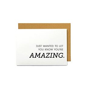 Proud of You Gift - You're Amazing Card - Congratulations Card - Card for Mom - Friendship Card