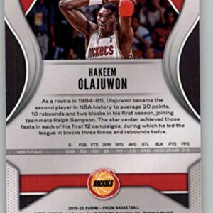 2019-20 Panini Prizm #4 Hakeem Olajuwon Houston Rockets NBA Basketball Trading Card