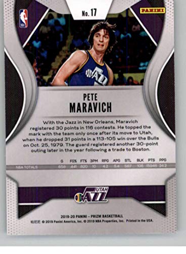 2019-20 Panini Prizm #17 Pete Maravich Utah Jazz NBA Basketball Trading Card