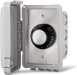 infratech inf input regulator 14-4210 single in-wall controller with weatherproof cover