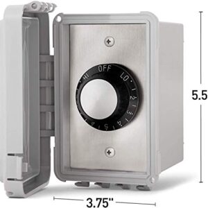 Infratech INF Input Regulator 14-4210 Single In-Wall Controller with Weatherproof Cover