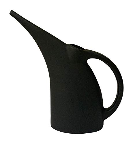 KP KOOL PRODUCTS Watering Can 1/2 Gallon - Small Watering Can for Indoor Plants - Outdoor Watering Can - Black Plant Waterer - Plastic Watering Can for Garden - 1 Pack