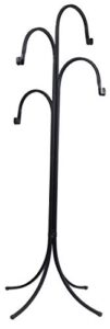 classic home and garden h18003 four-arm plant stand, black