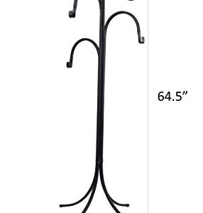 Classic Home and Garden H18003 Four-arm Plant Stand, Black