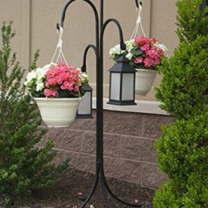 Classic Home and Garden H18003 Four-arm Plant Stand, Black