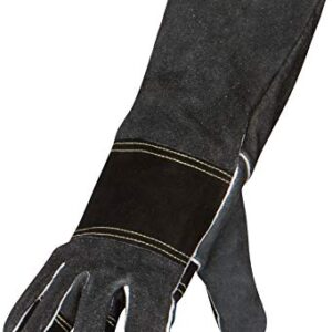 Suse's Kinder Welding Gloves Large- Fireplace Protective Leather Gear for Men and Women Welders - Heat Resistant for Blacksmith and Firepit Work (Large)