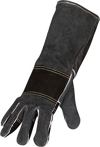 Suse's Kinder Welding Gloves Large- Fireplace Protective Leather Gear for Men and Women Welders - Heat Resistant for Blacksmith and Firepit Work (Large)