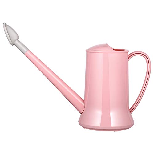 Yardwe Plastic Watering Can Indoor Outdoor Small Water Can Kettle for House Plants Garden Flower 2000ml (Pink)