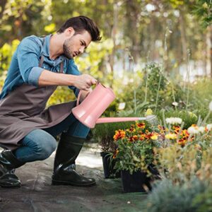 Yardwe Plastic Watering Can Indoor Outdoor Small Water Can Kettle for House Plants Garden Flower 2000ml (Pink)