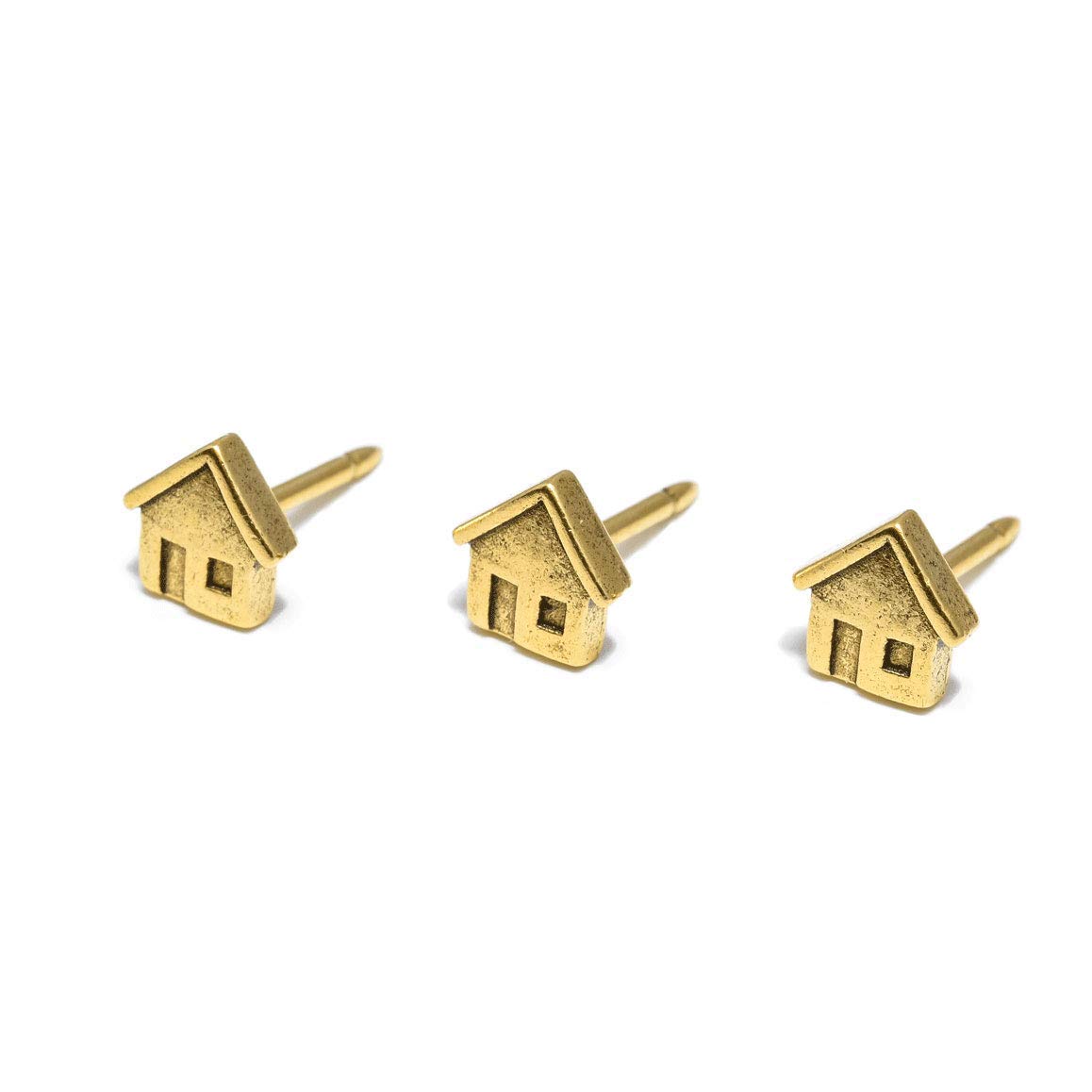 Gold House Metal Map Push Pins