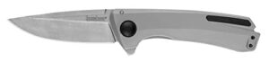 kershaw comeback folding pocket knife, 3-inch blade with manual opening, frame lock (2055), steel