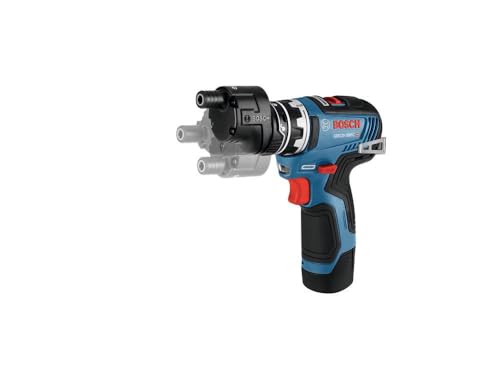 BOSCH GSR12V-300FCB22 12V Max EC Brushless Flexiclick 5-In-1 Drill/Driver System with (2) 2.0 Ah Batteries