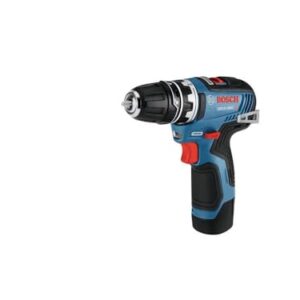 BOSCH GSR12V-300FCB22 12V Max EC Brushless Flexiclick 5-In-1 Drill/Driver System with (2) 2.0 Ah Batteries