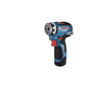 BOSCH GSR12V-300FCB22 12V Max EC Brushless Flexiclick 5-In-1 Drill/Driver System with (2) 2.0 Ah Batteries