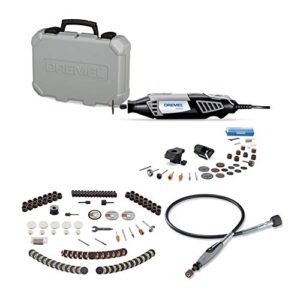dremel 4000-2/30 rotary tool kit with 160-piece all-purpose rotary accessory bundle and flex-shaft attachment (3 items)