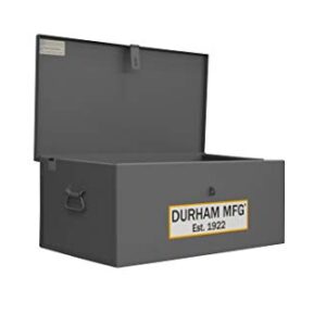 Durham Welders Box, Jobsite Box, 3.3 cu. ft, 14 Gauge Steel, 30-11/16 x 17-3/8 x 12-3/16, Gray (JSCWB-163012-94T-D719)