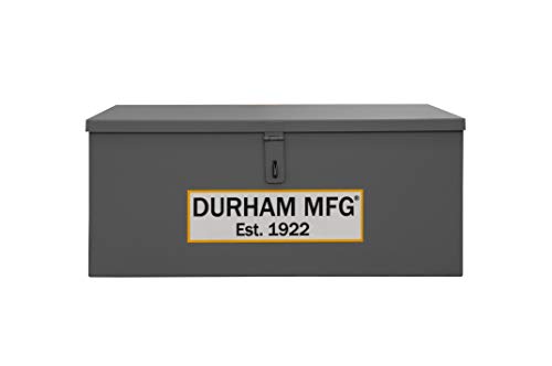 Durham Welders Box, Jobsite Box, 3.3 cu. ft, 14 Gauge Steel, 30-11/16 x 17-3/8 x 12-3/16, Gray (JSCWB-163012-94T-D719)