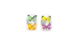 butterfly x-ray markers with solid white background for x-ray techs
